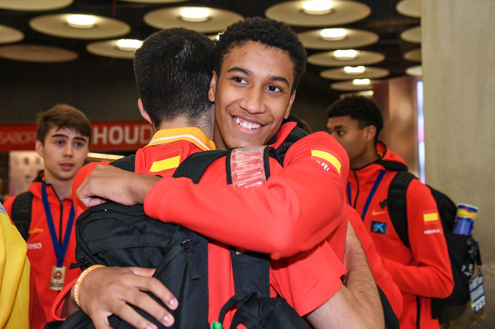 El recibimiento a los cajistas campeones de Europa, en fotos