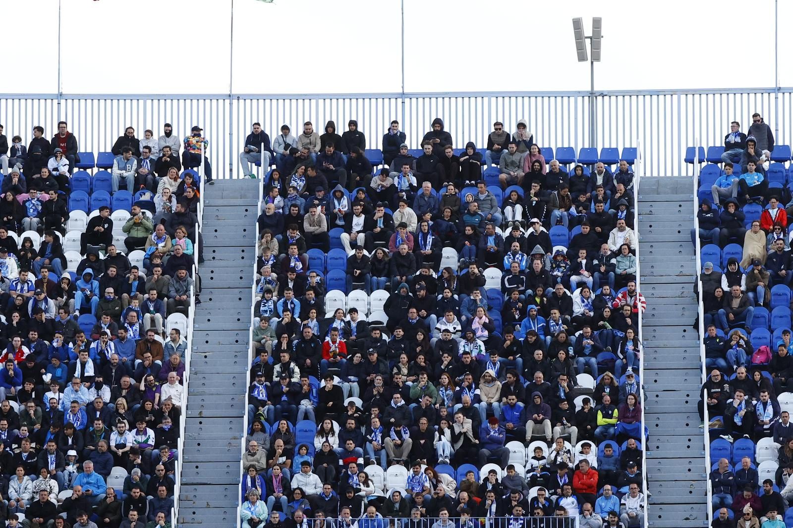 Búscate en La Rosaleda durante el Málaga CF-Racing de Ferrol