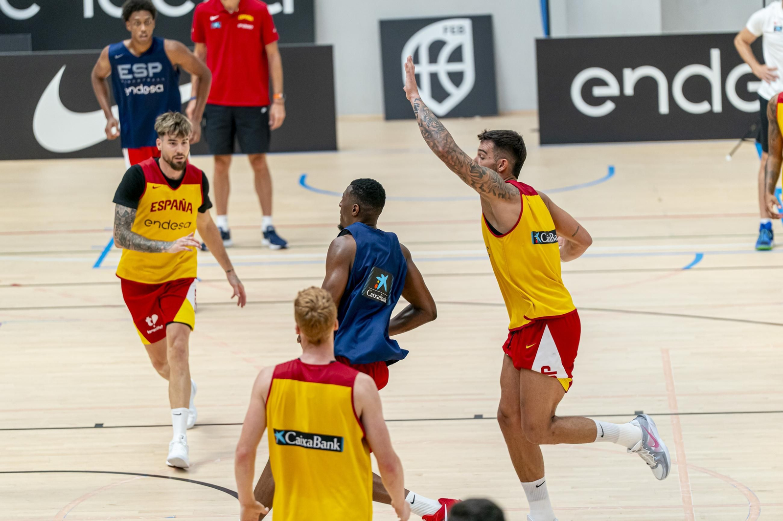 España acaba su trabajo en Madrid antes de venir a Málaga