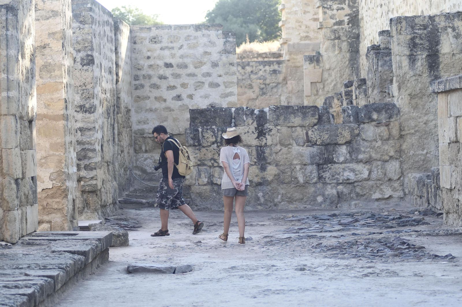 Turistas en Medina Azahara.