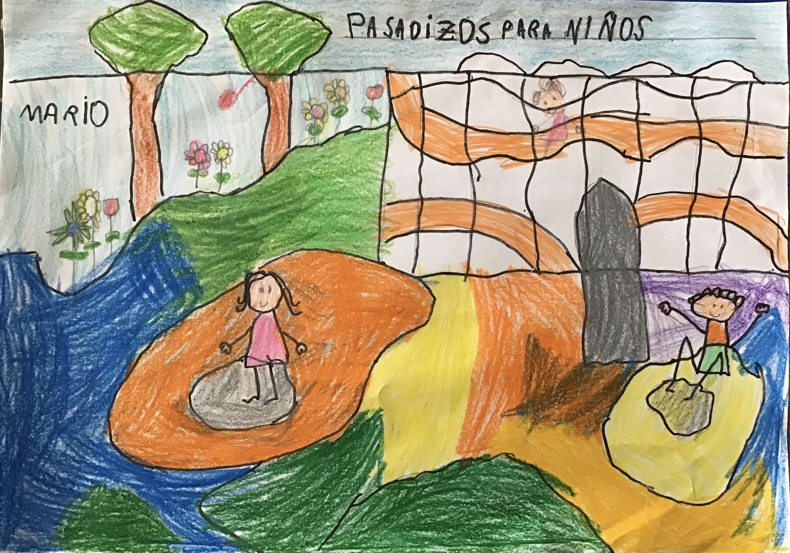 Así imaginan los niños de Montilla el futuro parque Tierno Galván, 'la pradera'