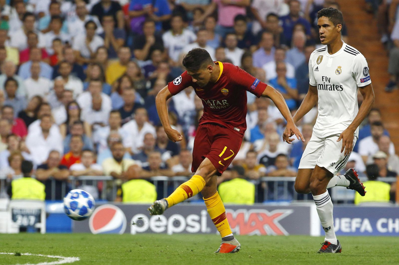 El Real Madrid-Roma, en imágenes