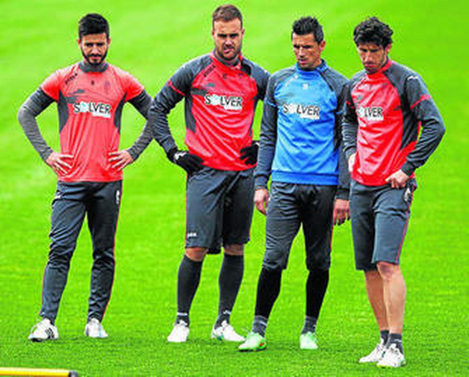 Fran Rico, Cala, Roberto y Mainz, cariacontecidos.