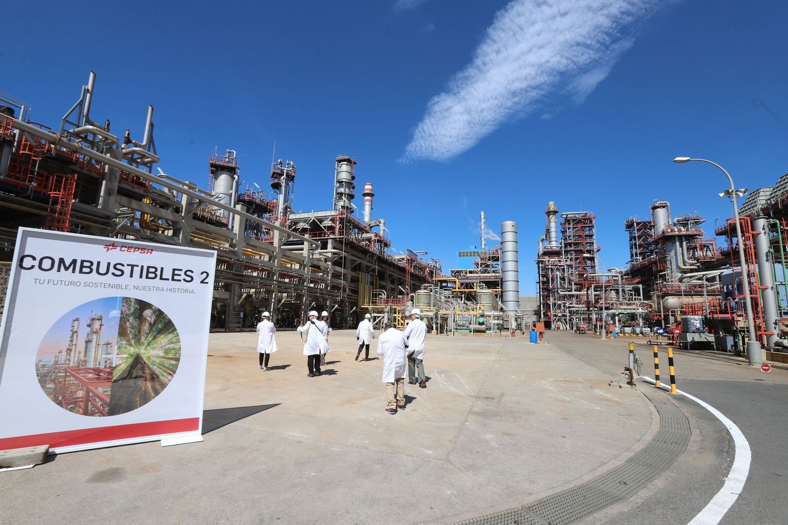 La zona donde se construirá la nueva planta de biocombustibles de Cepsa.