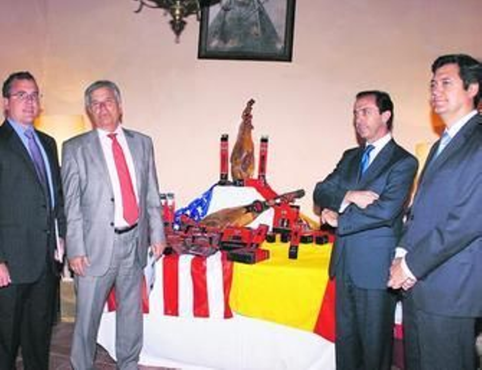Tom Harris, Miguel Ángel Díaz Yubero, Ricardo Delgado Vizcaíno y Abel Rodríguez, en la presentación.