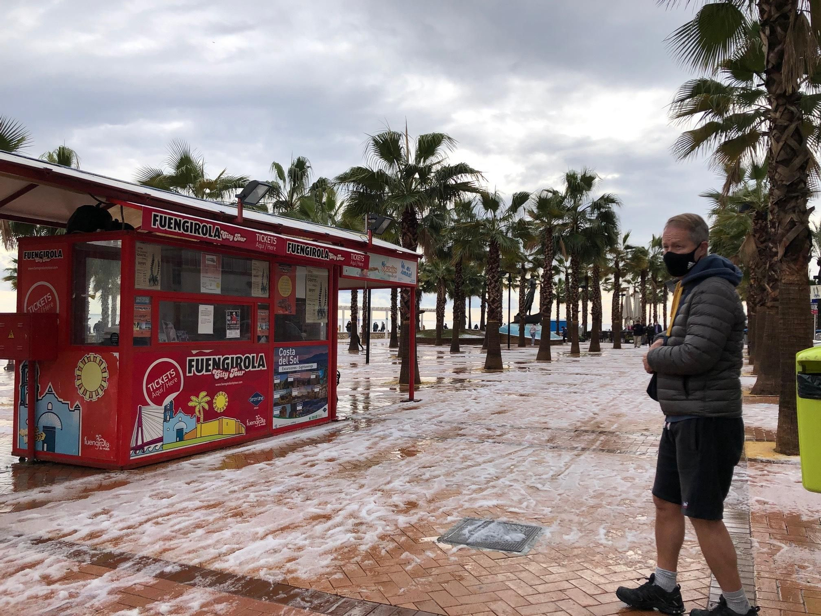 Granizo en Fuengirola.