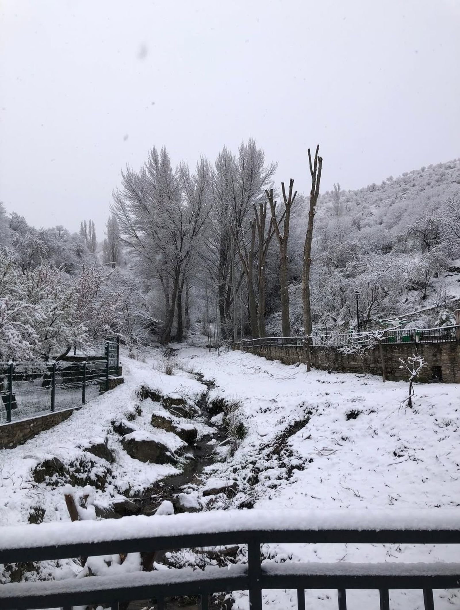 La nieve ha cubierto Bacares este 10 de marzo