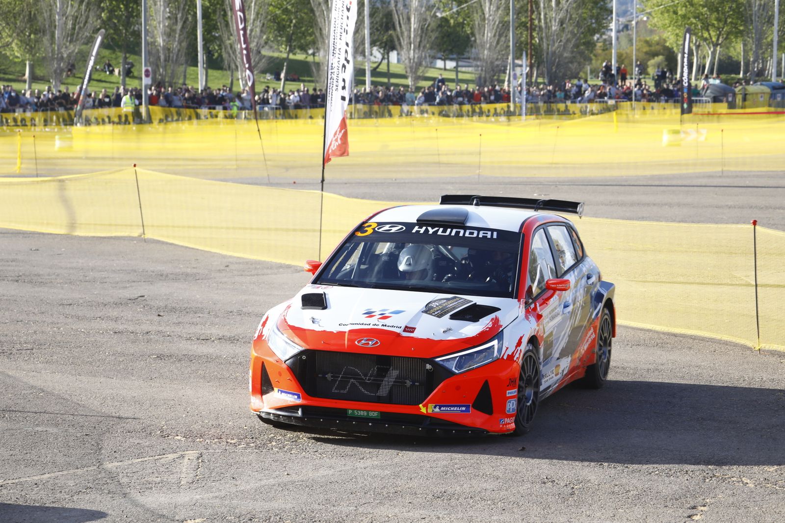 La primera pasada al tramo urbano de Córdoba en el Rallye Sierra Morena, en imágenes