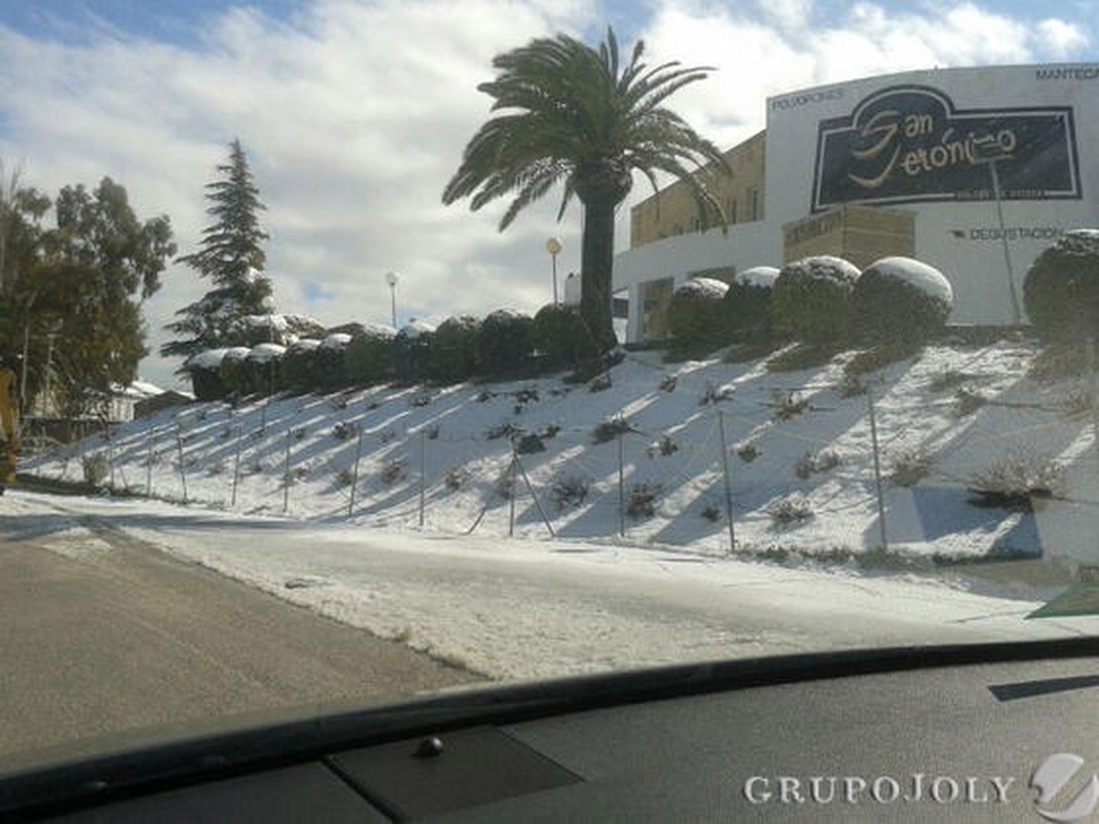 Nieve en Estepa./ Ángela Páez