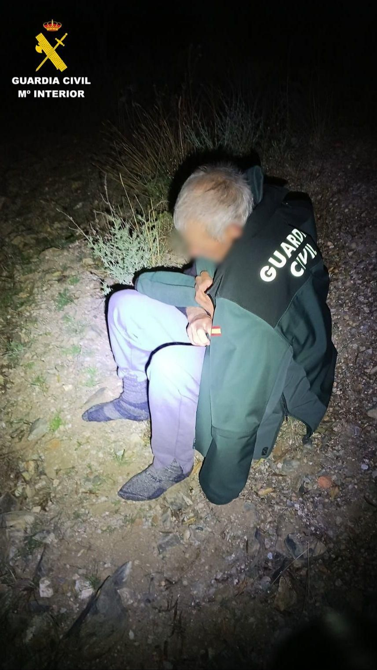 El anciano ha aparecido en un cerro.