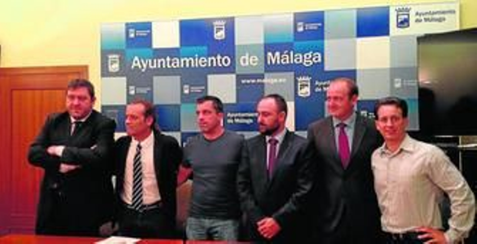 Un momento de la presentación de la inicitiva, ayer.