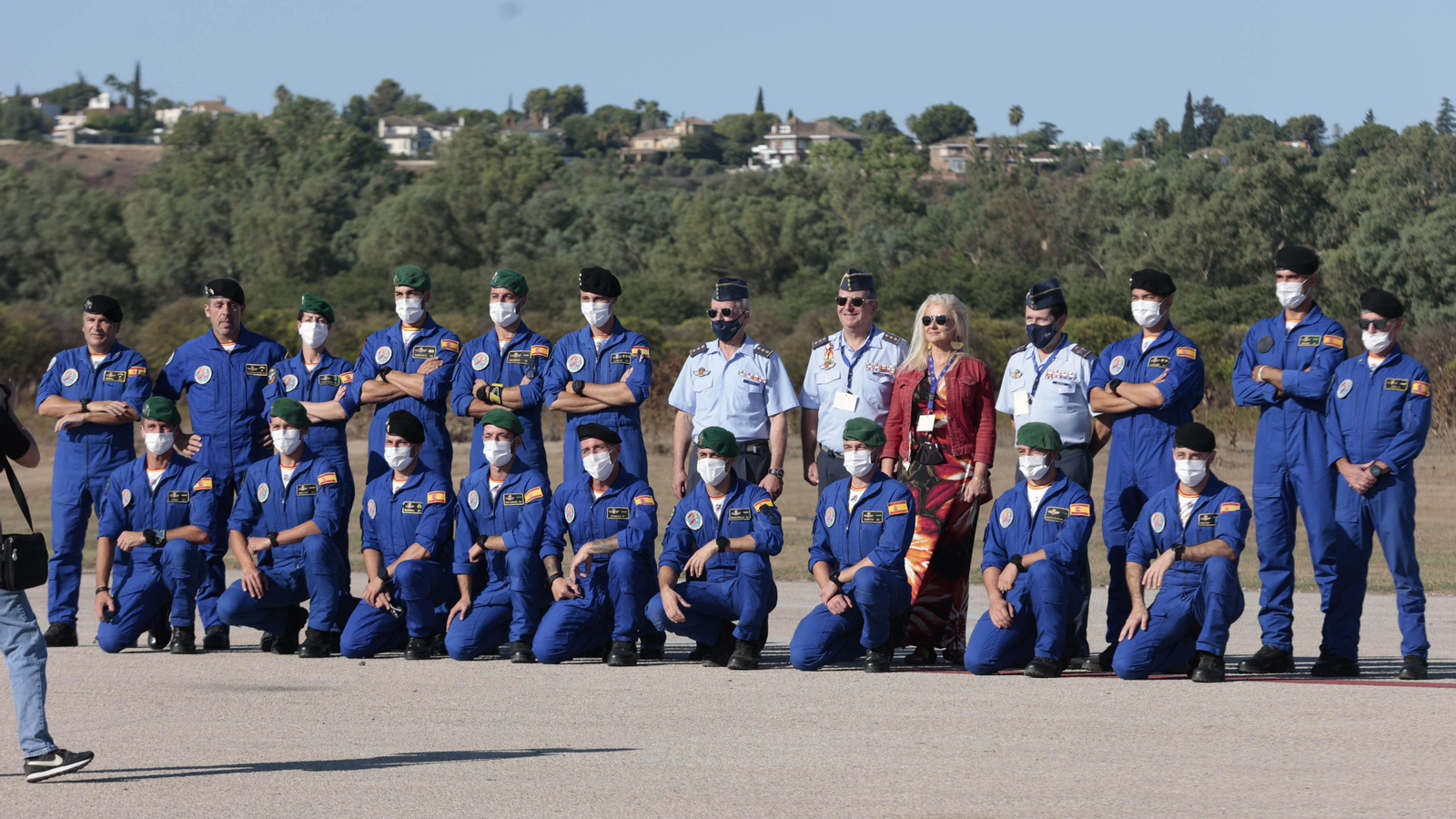 Imágenes de la exhibición aérea en Tablada con motivo de su centenario
