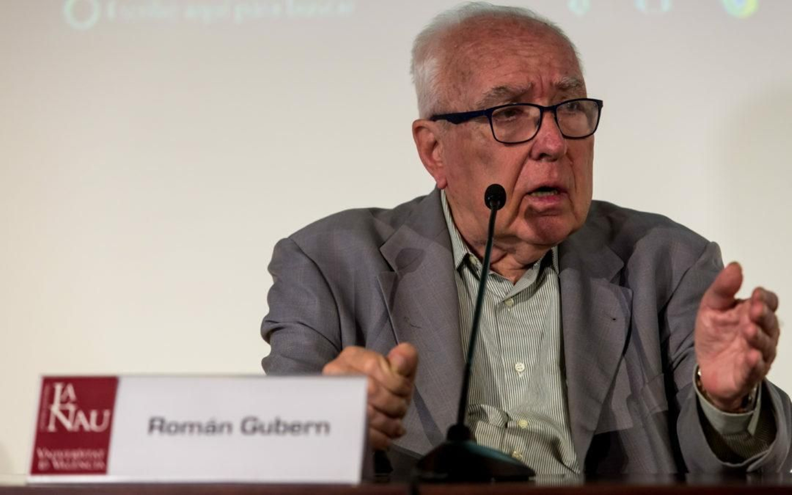 Una imagen reciente del historiador cinematográfico Román Gubern.