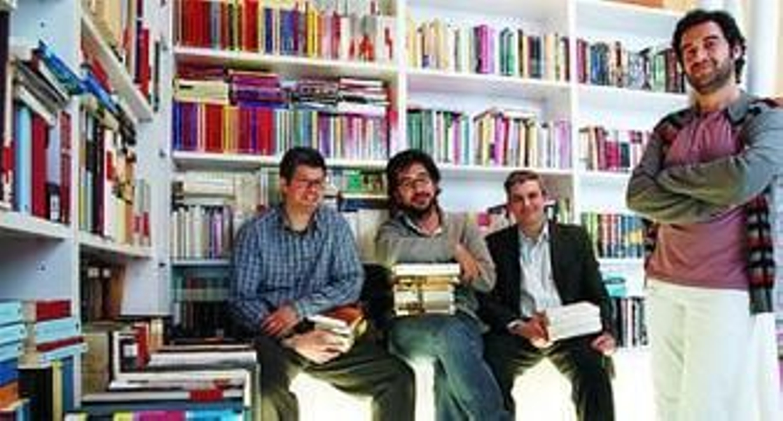 Manolo Romero (d) junto a Alejandro Recio, Gabriel Daza y Paco Toro.
