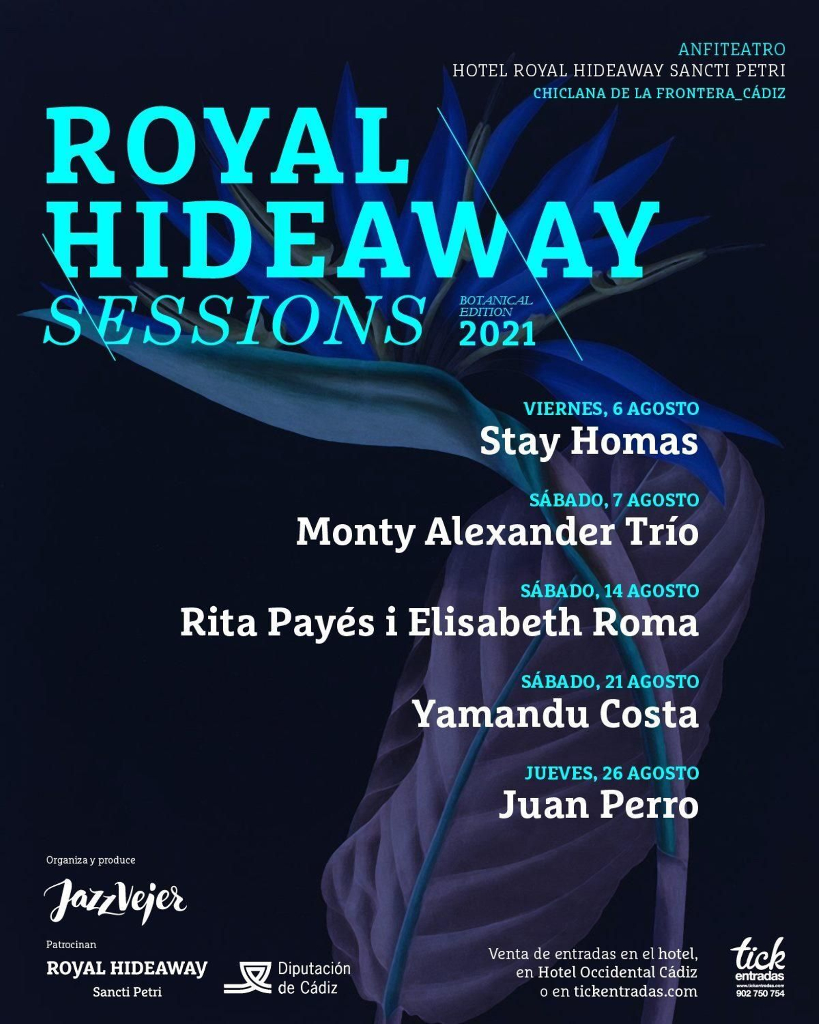 Cartel de Royal Hideaway Sessions 2021.