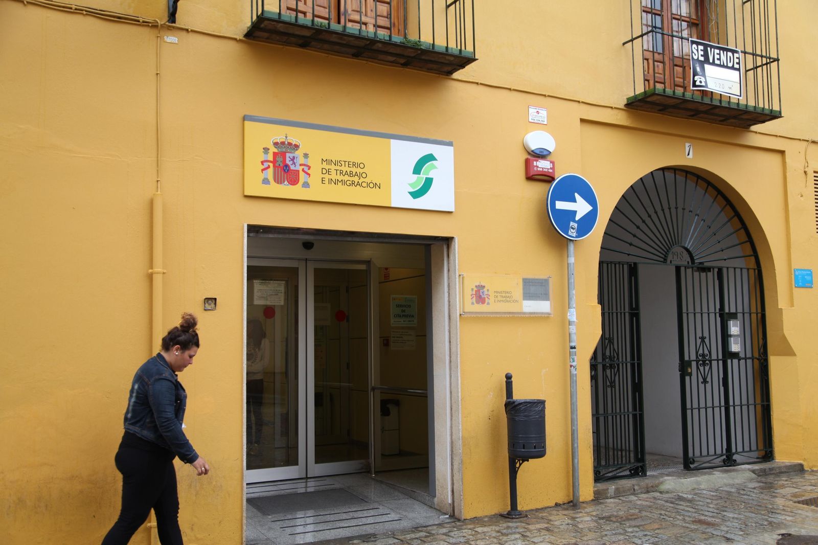 Oficina del Instituto Nacional de la Seguridad Social en la calle Eguilaz.