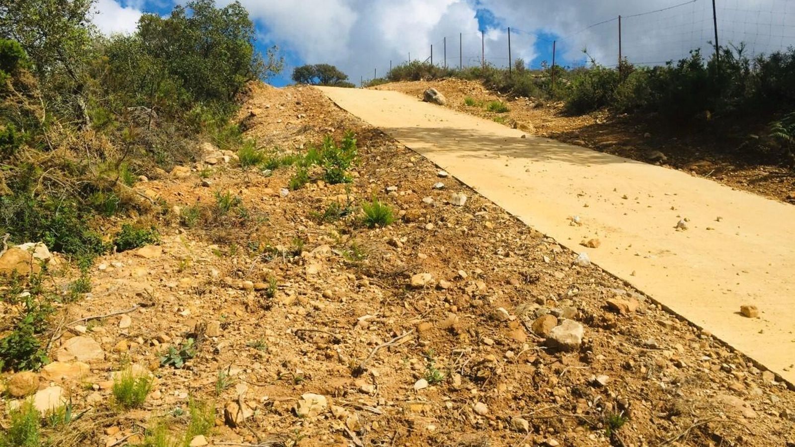 Uno de los tramos afectados por la pista ciclista.