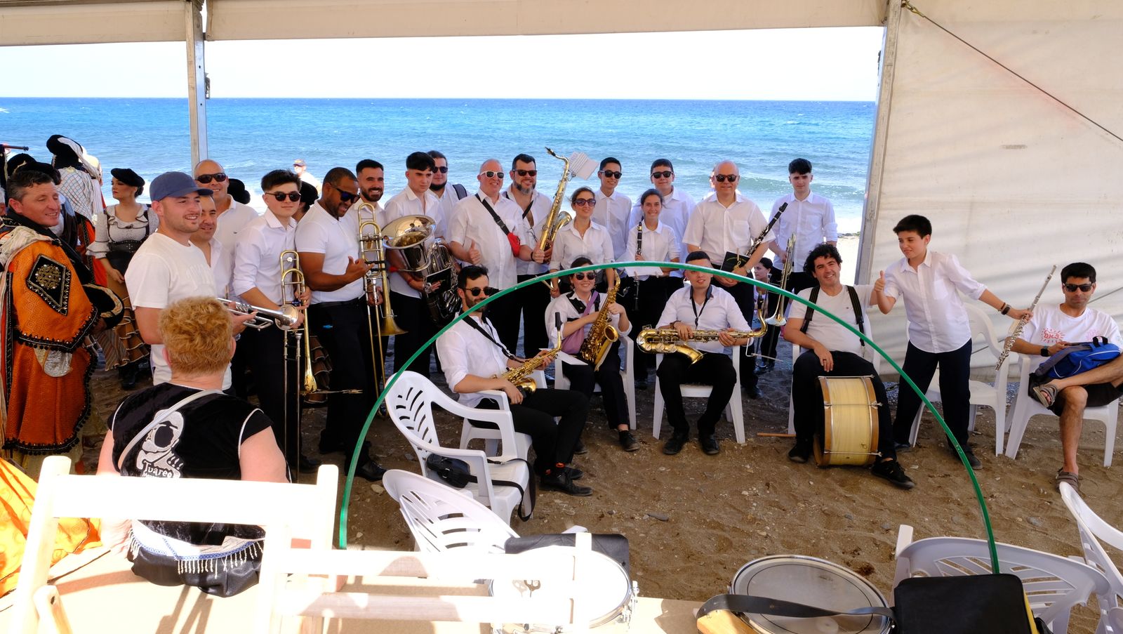 Moros y Cristianos de Mojácar en la Playa del Lance, en imágenes