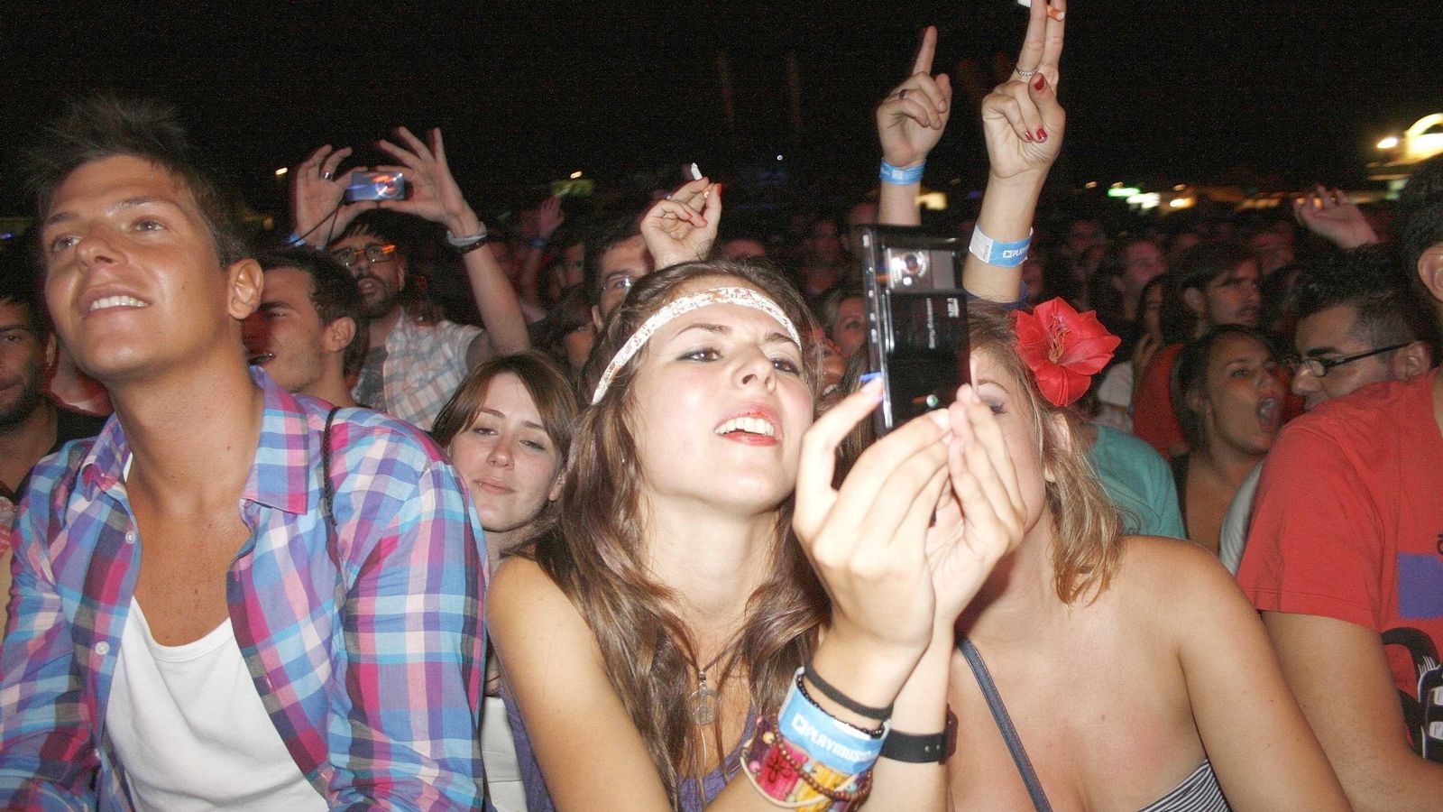 Algunos de los asistentes al Playmusic Fest en 2010.