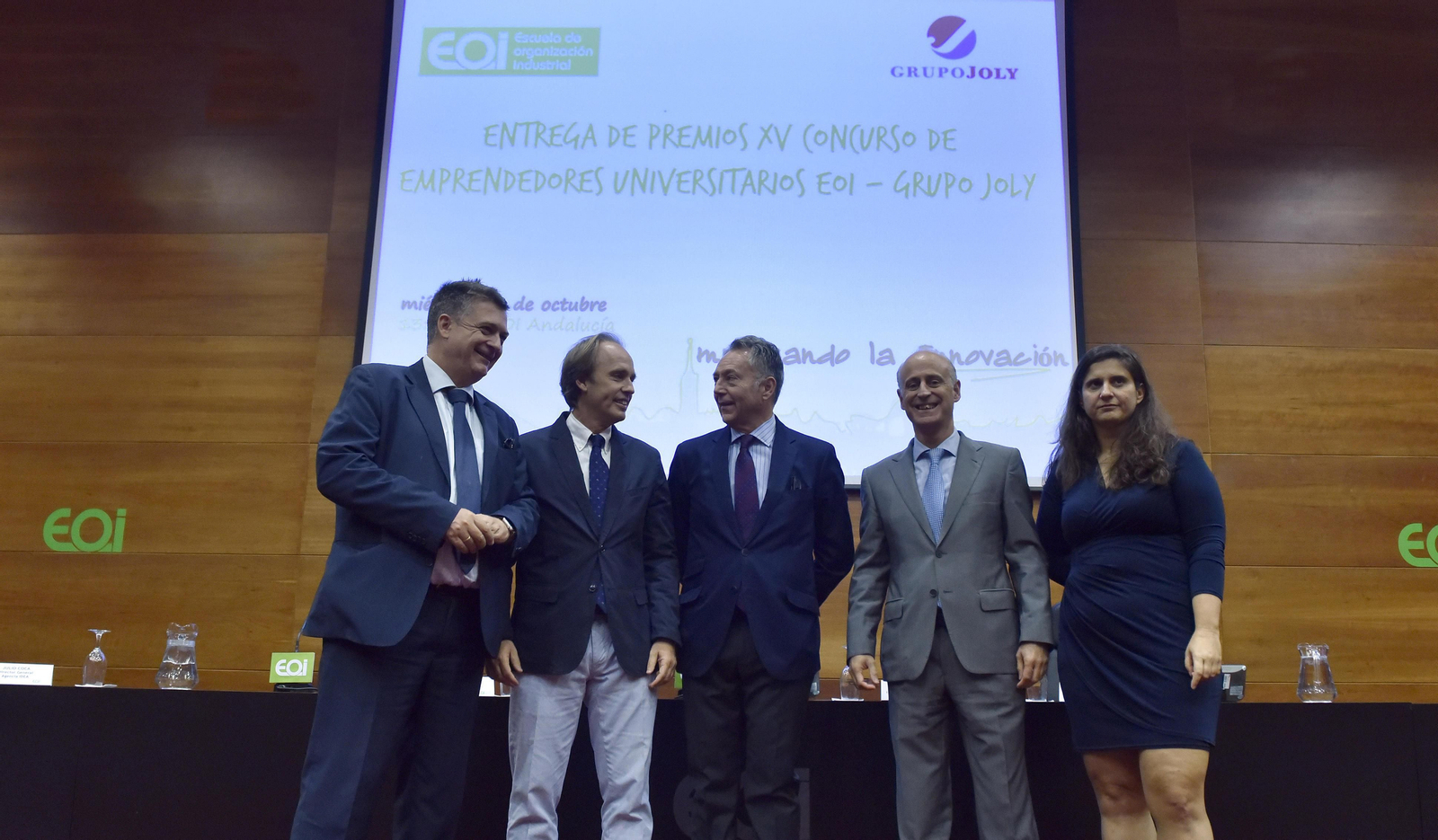 Julio Coca, Enrique Ybarra, José Joly, Francisco Velasco y Dolores Martínez.