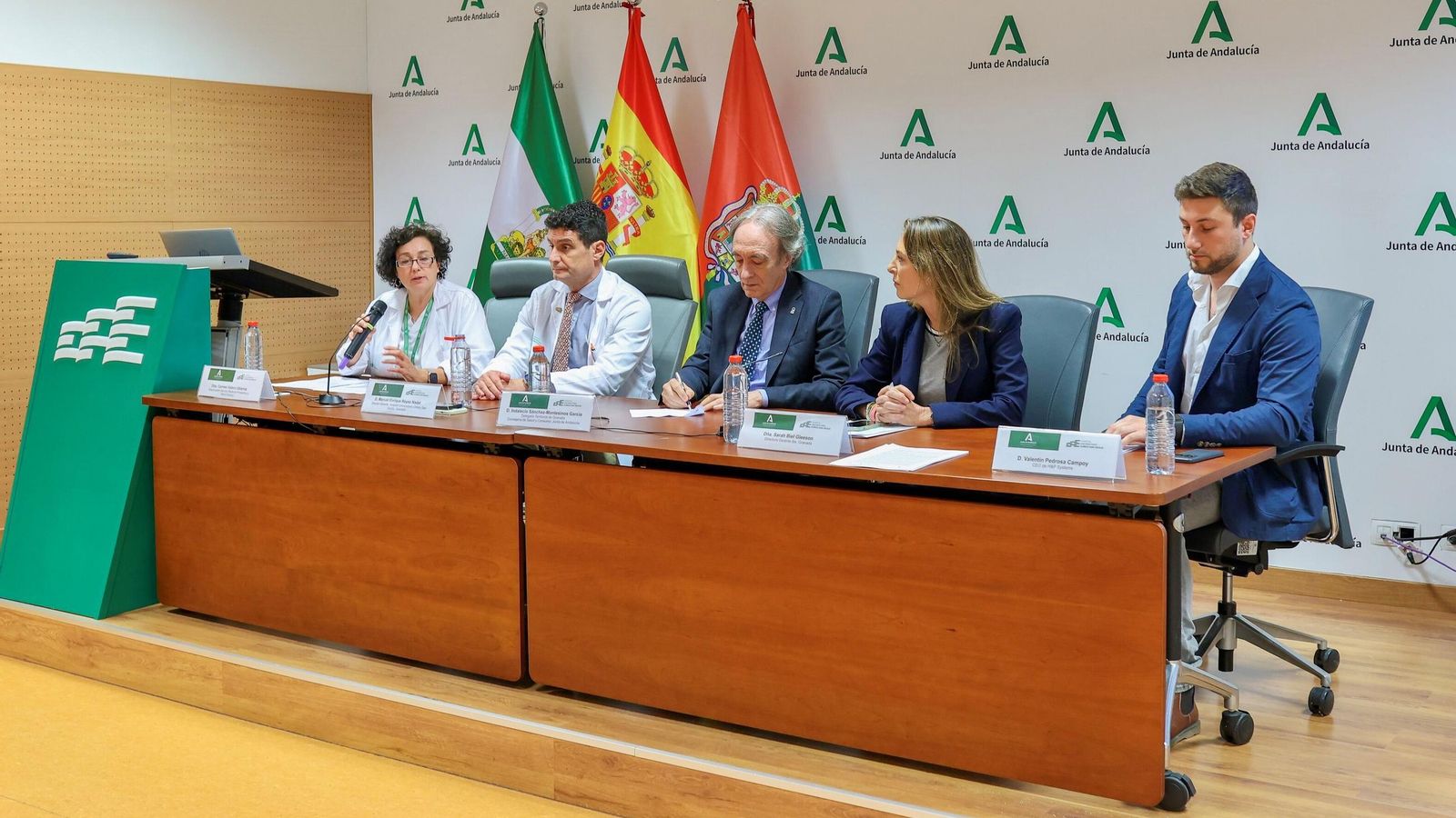 Imagen de la presentación realizada en el Hospital San Cecilio