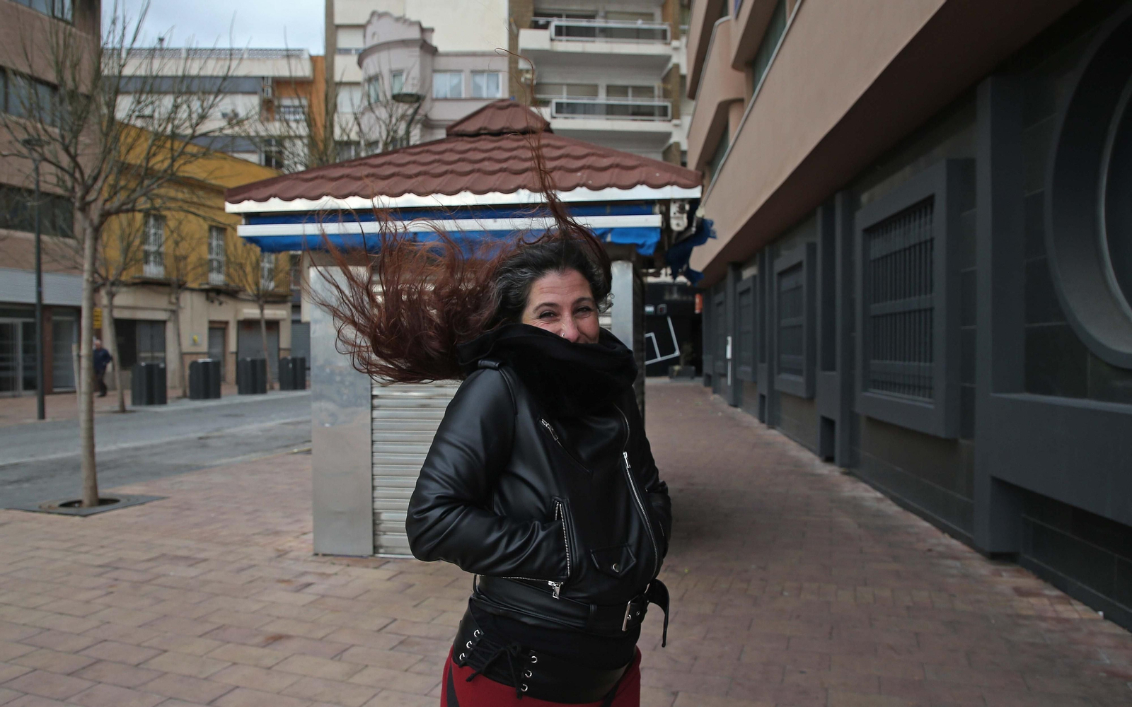 Fotos de los efectos del temporal de viento en Algeciras