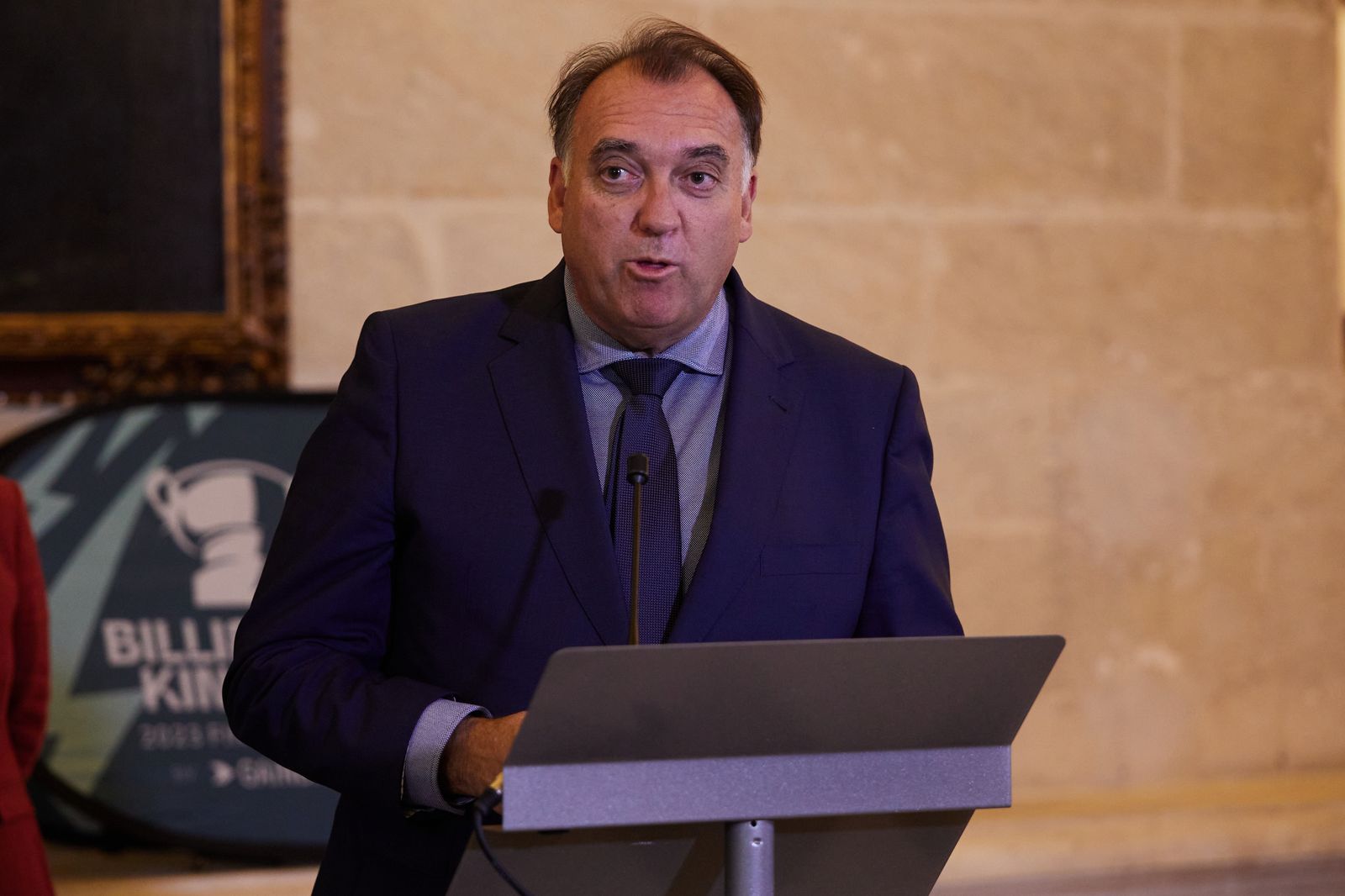 Las fotos de la Copa Billie Jean King con el alcalde jugando al tenis