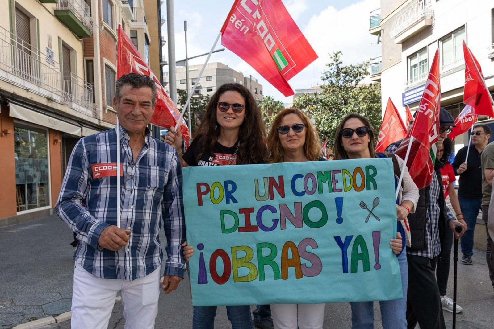Manifestación convocada por el 1º de Mayo