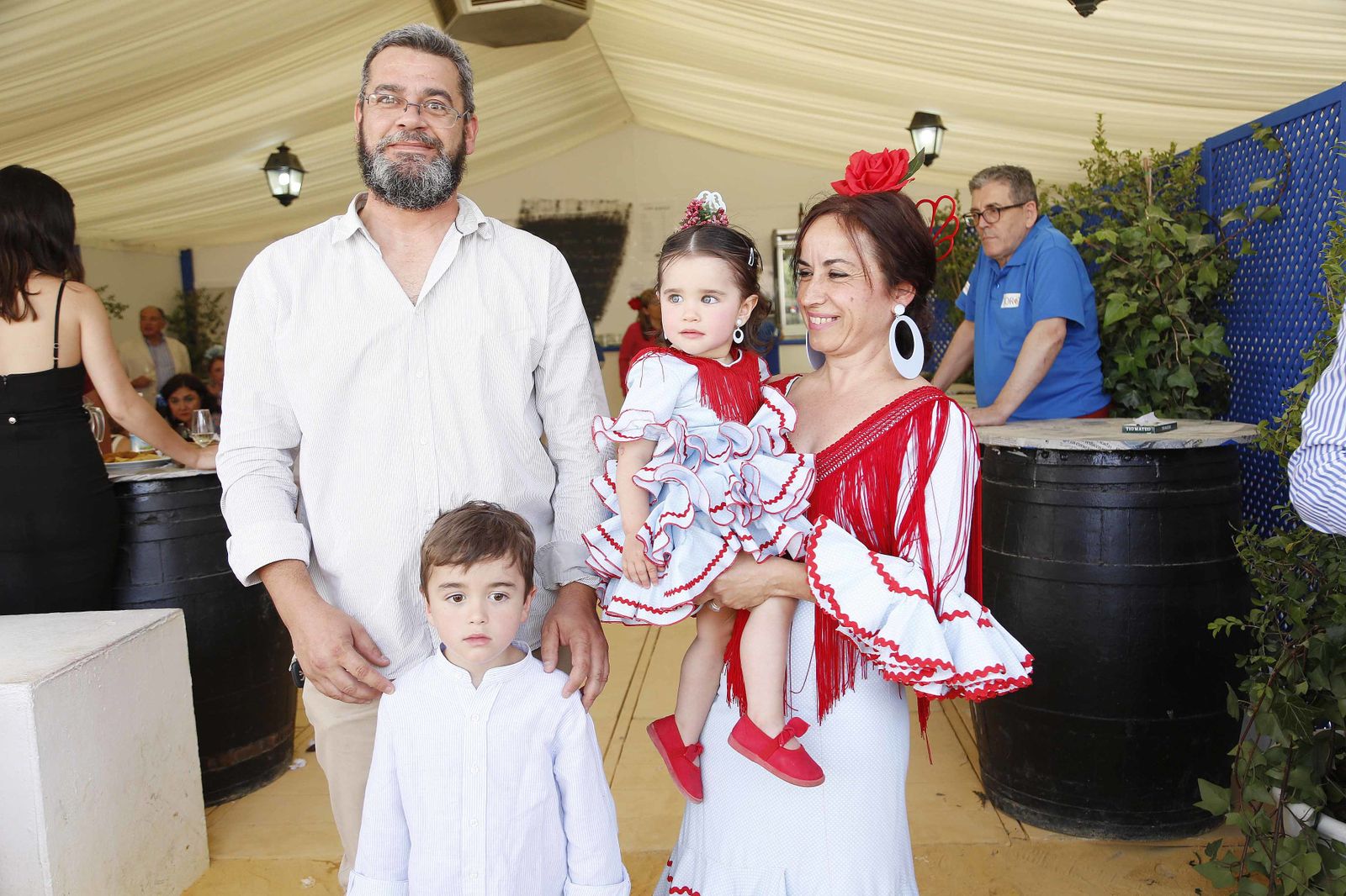 Manuel Pardal, Manuel Pardal Ferrer, Pepi Ferrer y Eddisa Valentina Pardal Ferrer.