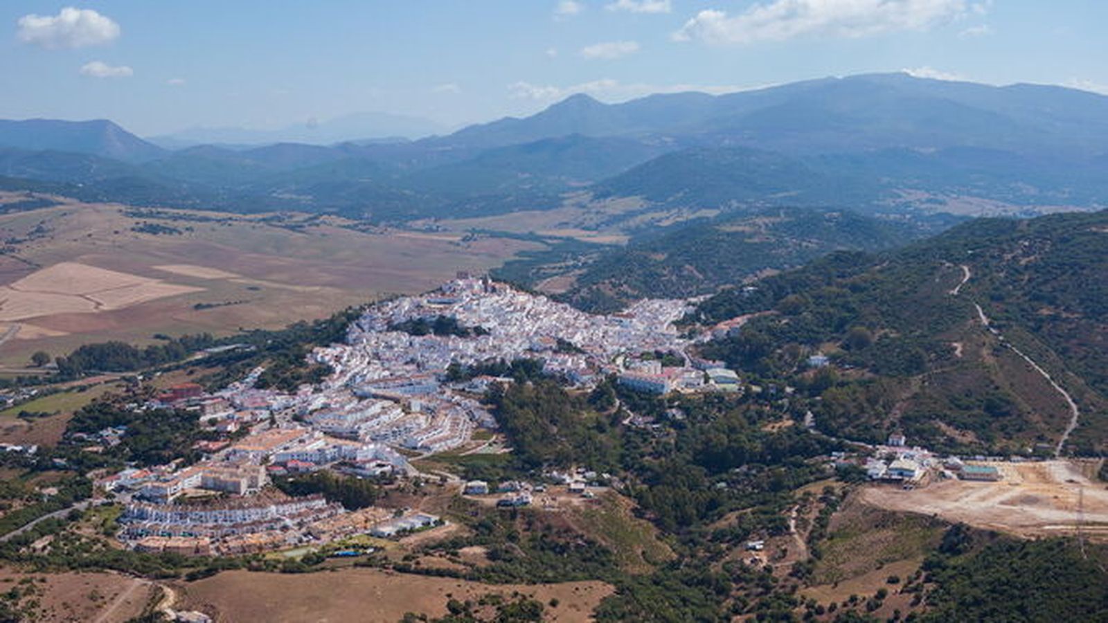 Vista aérea de Alcalá de los Gazules