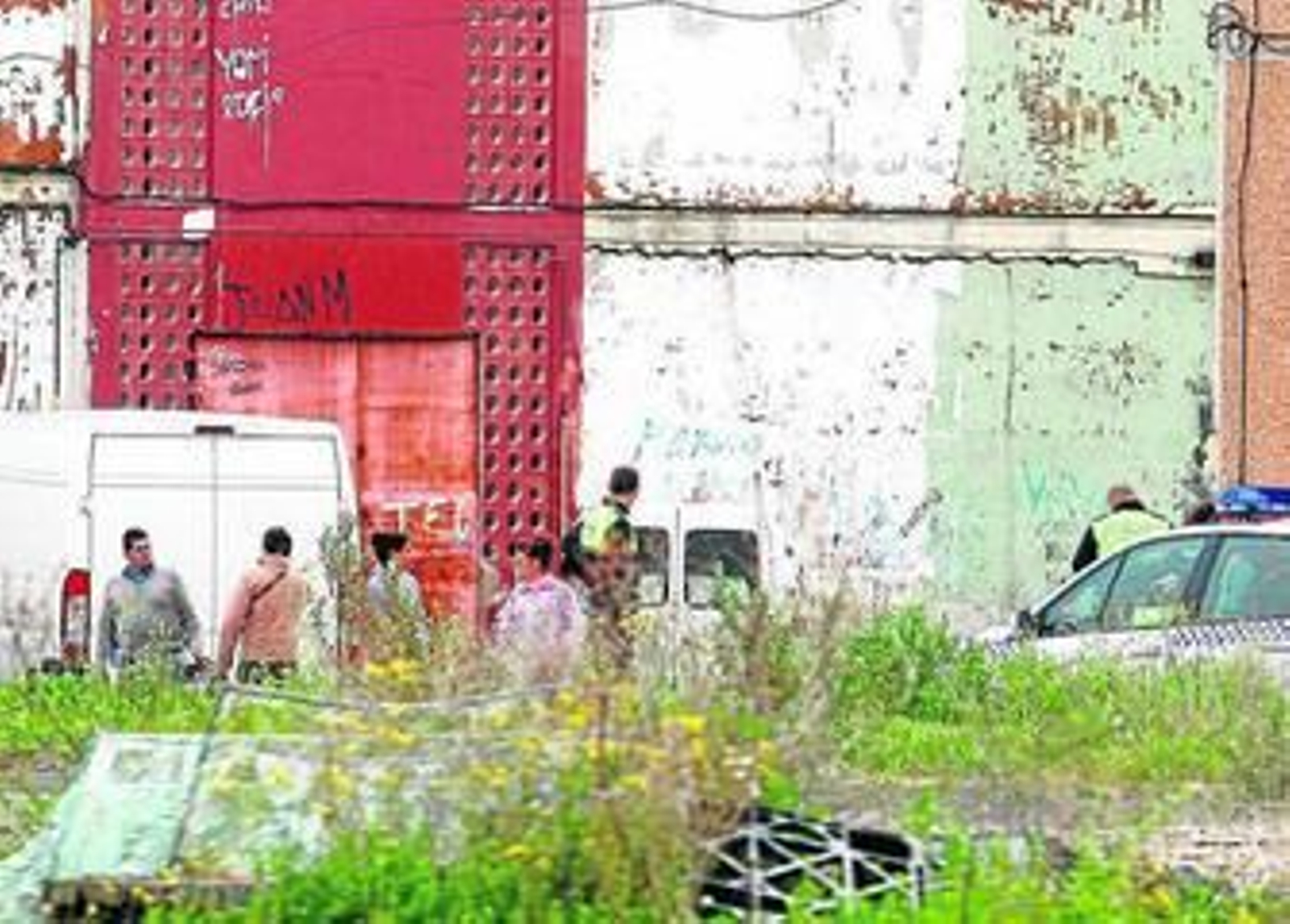 Actuación policial en El Torrejón, el viernes por la tarde.