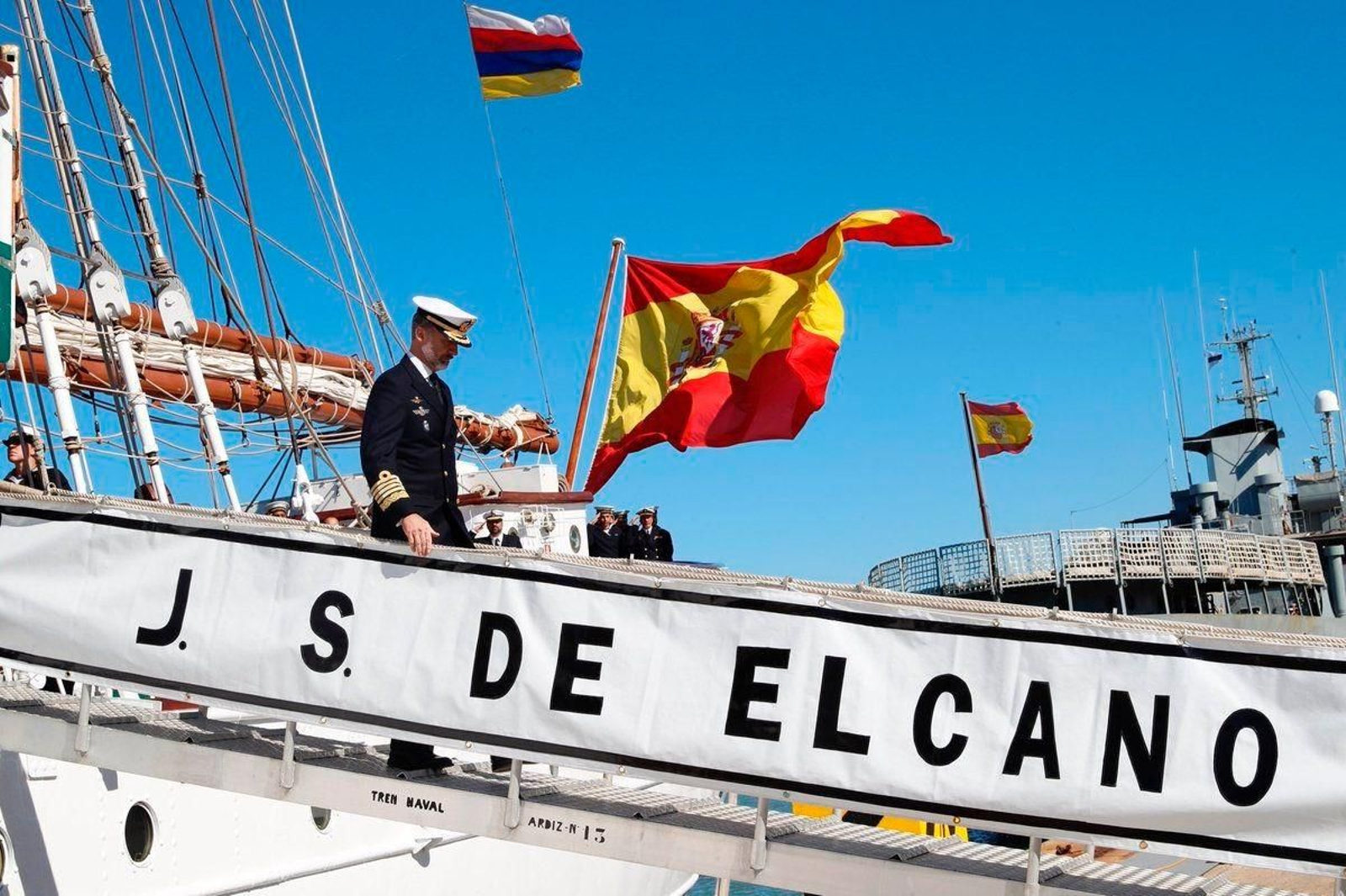 El Rey será presidente de honor de la comisión del centenario del buque escuela 'Juan Sebastián de Elcano'.