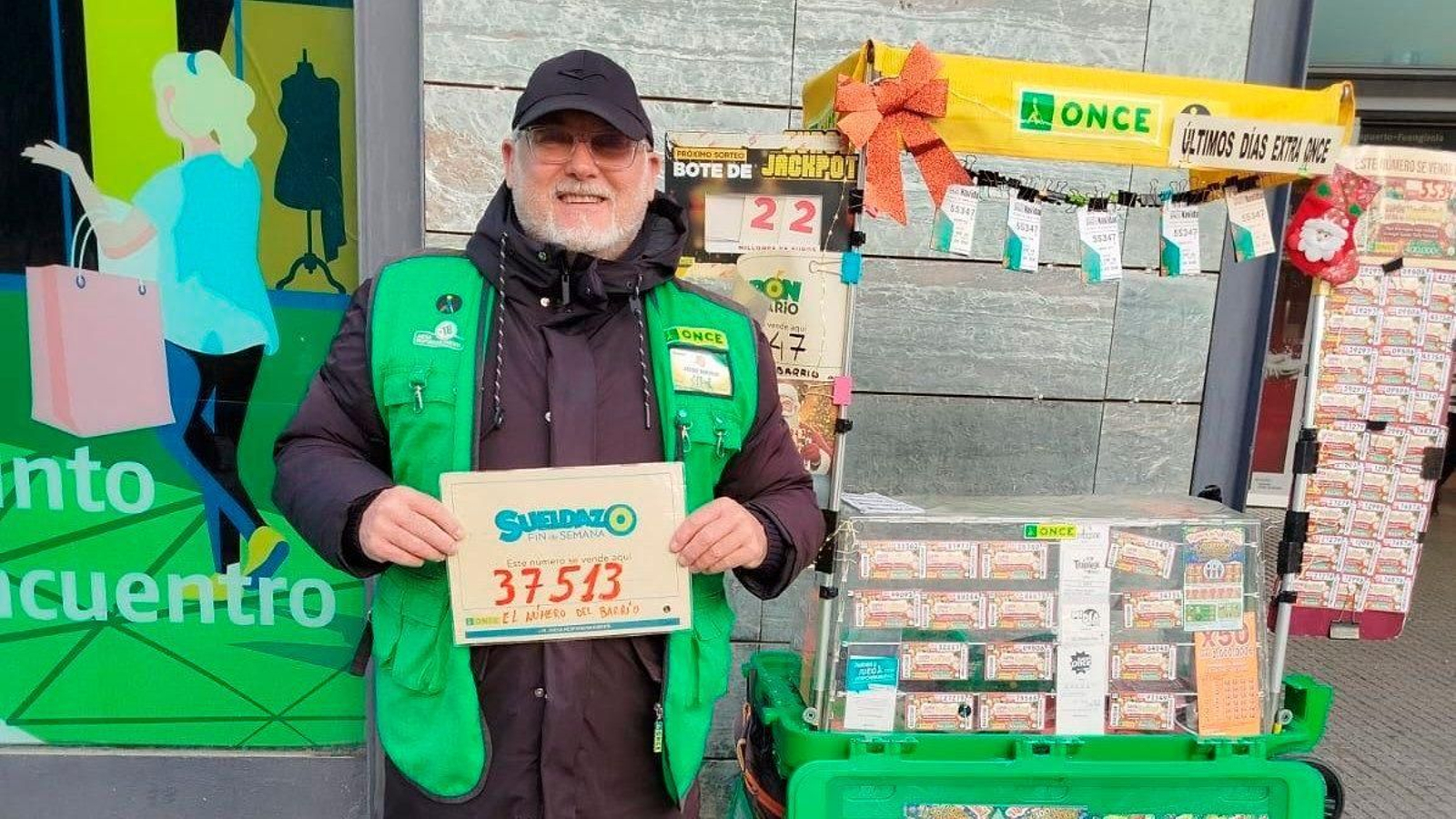 José María Ortiz, vendedor de la ONCE.