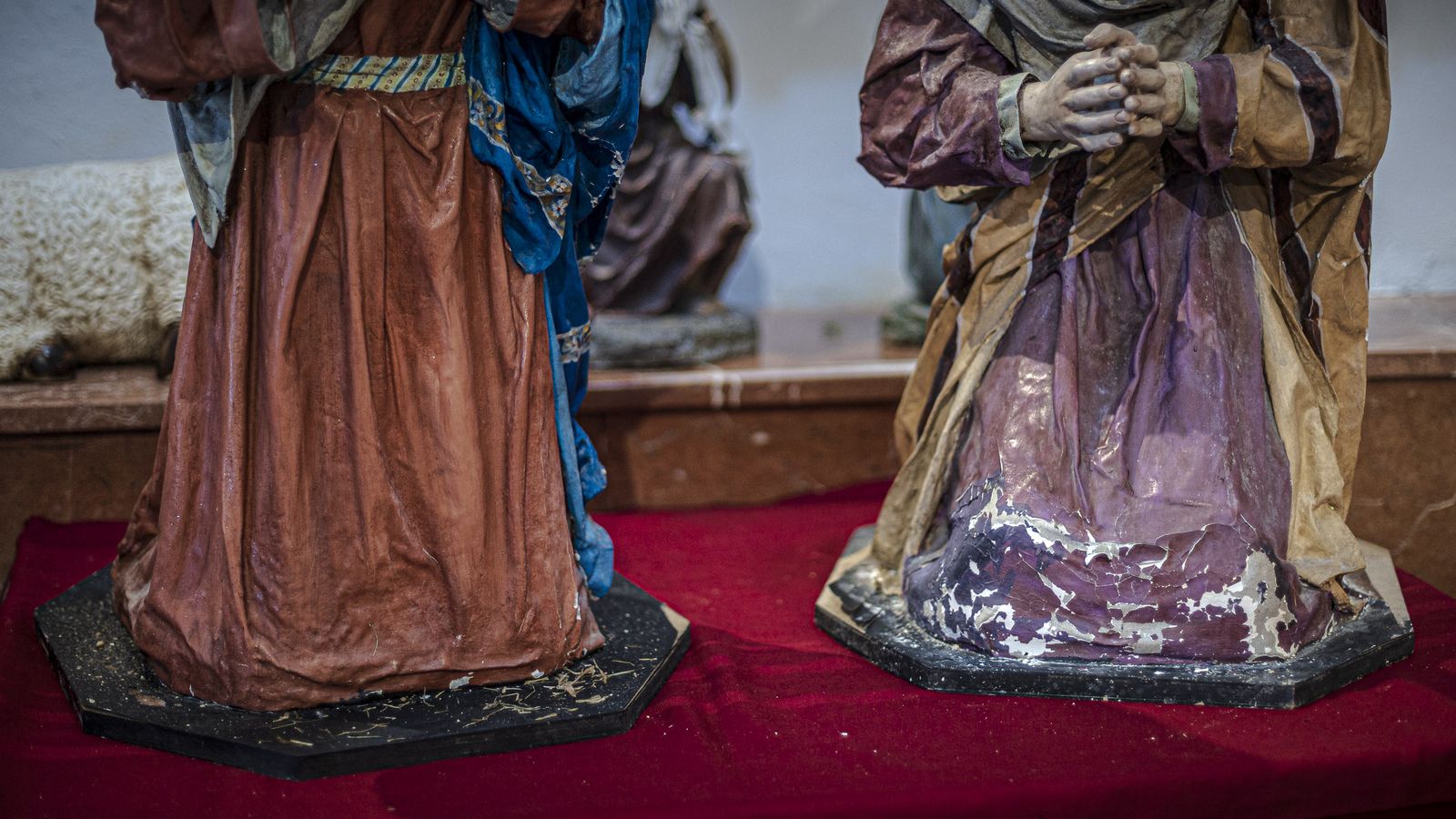 Las imágenes de los efectos de la lluvia en la Parroquia de Santa Cruz (Catedral Vieja) de Cádiz