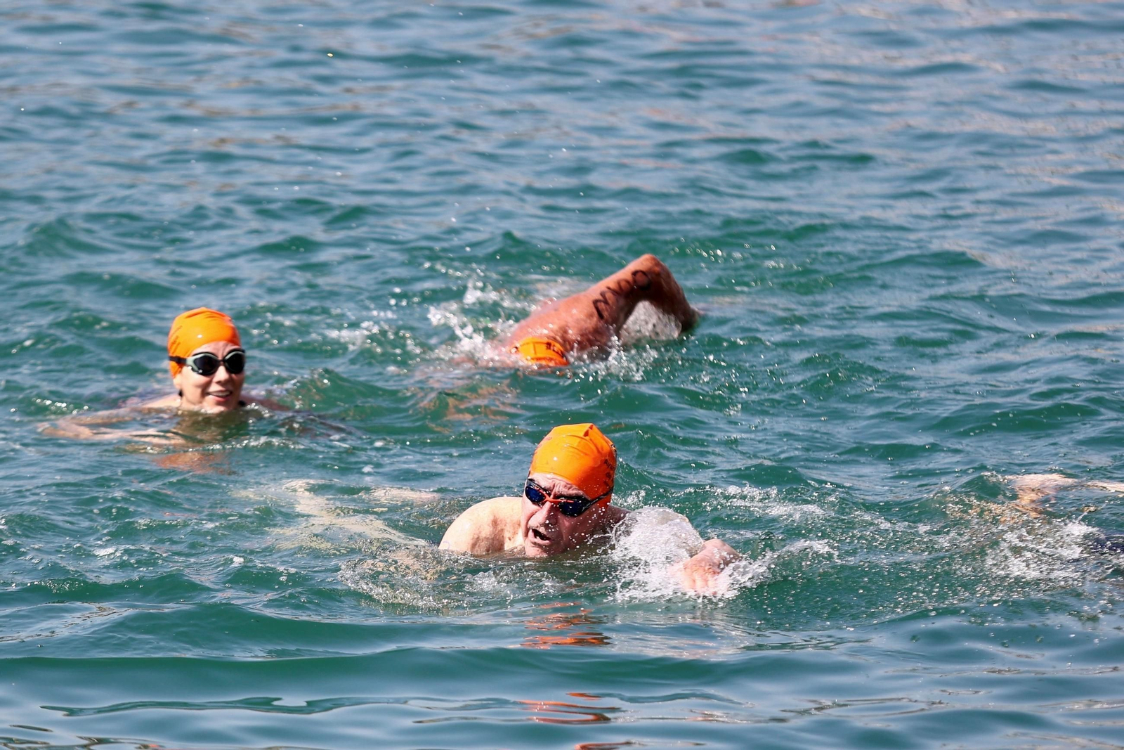 La Travesía a Nado del puerto de Málaga, en fotos