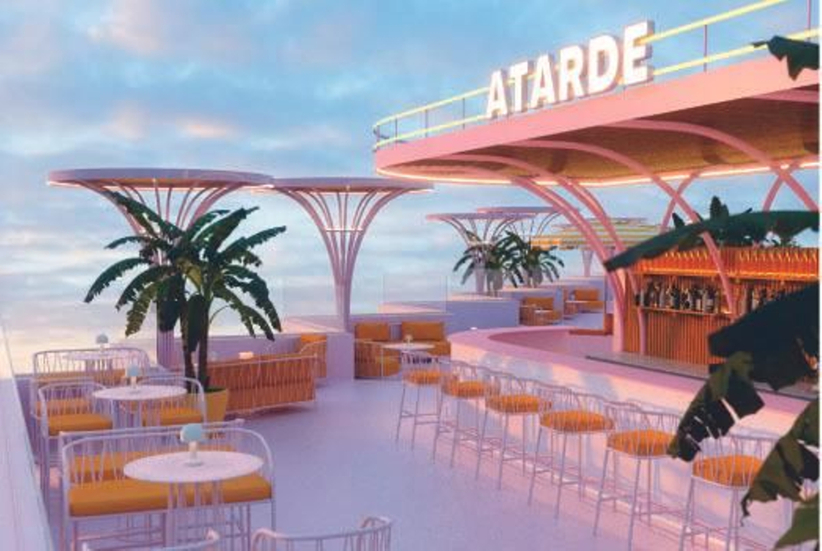Así será Atarde, el bar con vistas panorámicas de Cádiz en el ático del Hotel Q