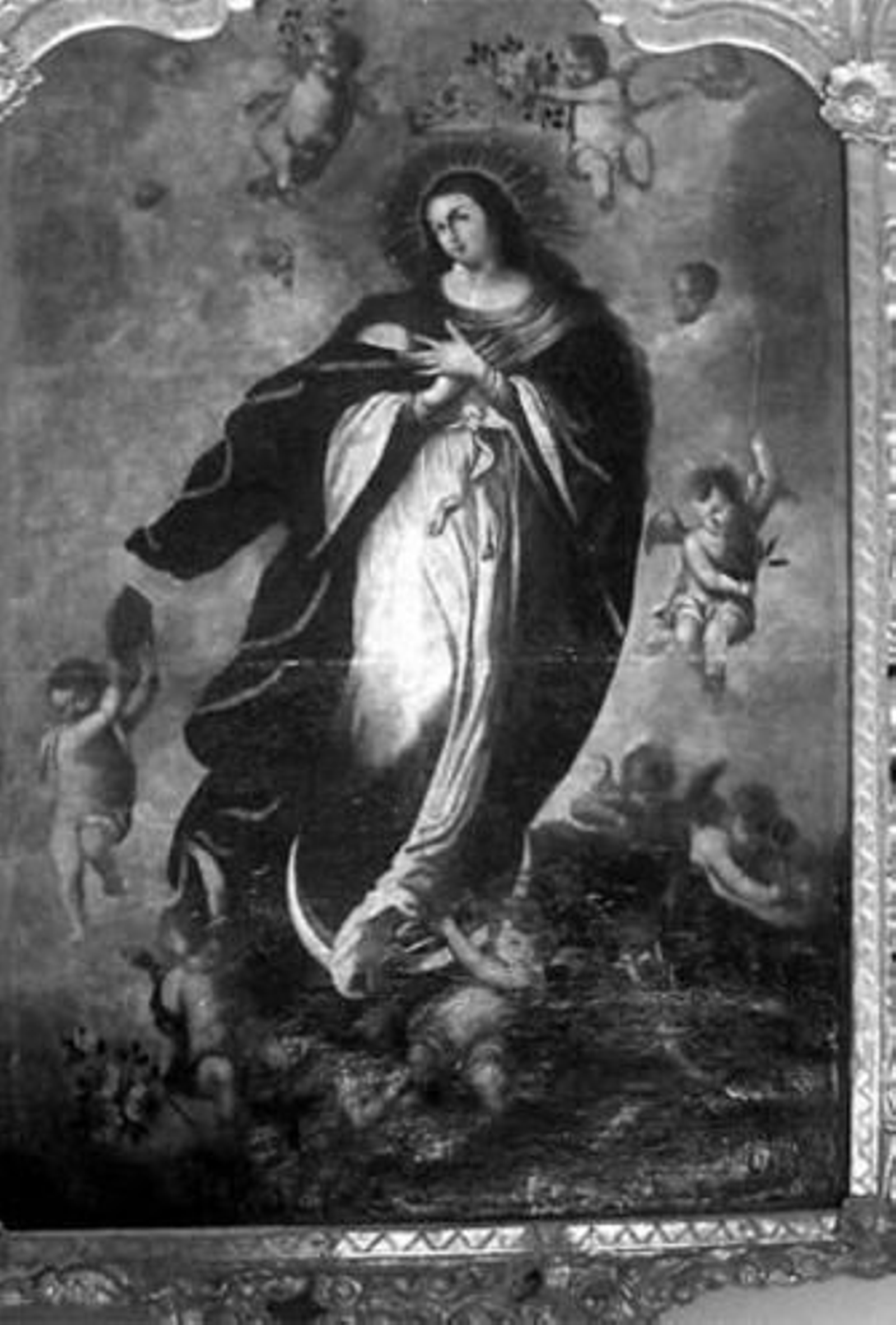 Imagen del cuadro restaurado de la 'Inmaculada Concepción'.