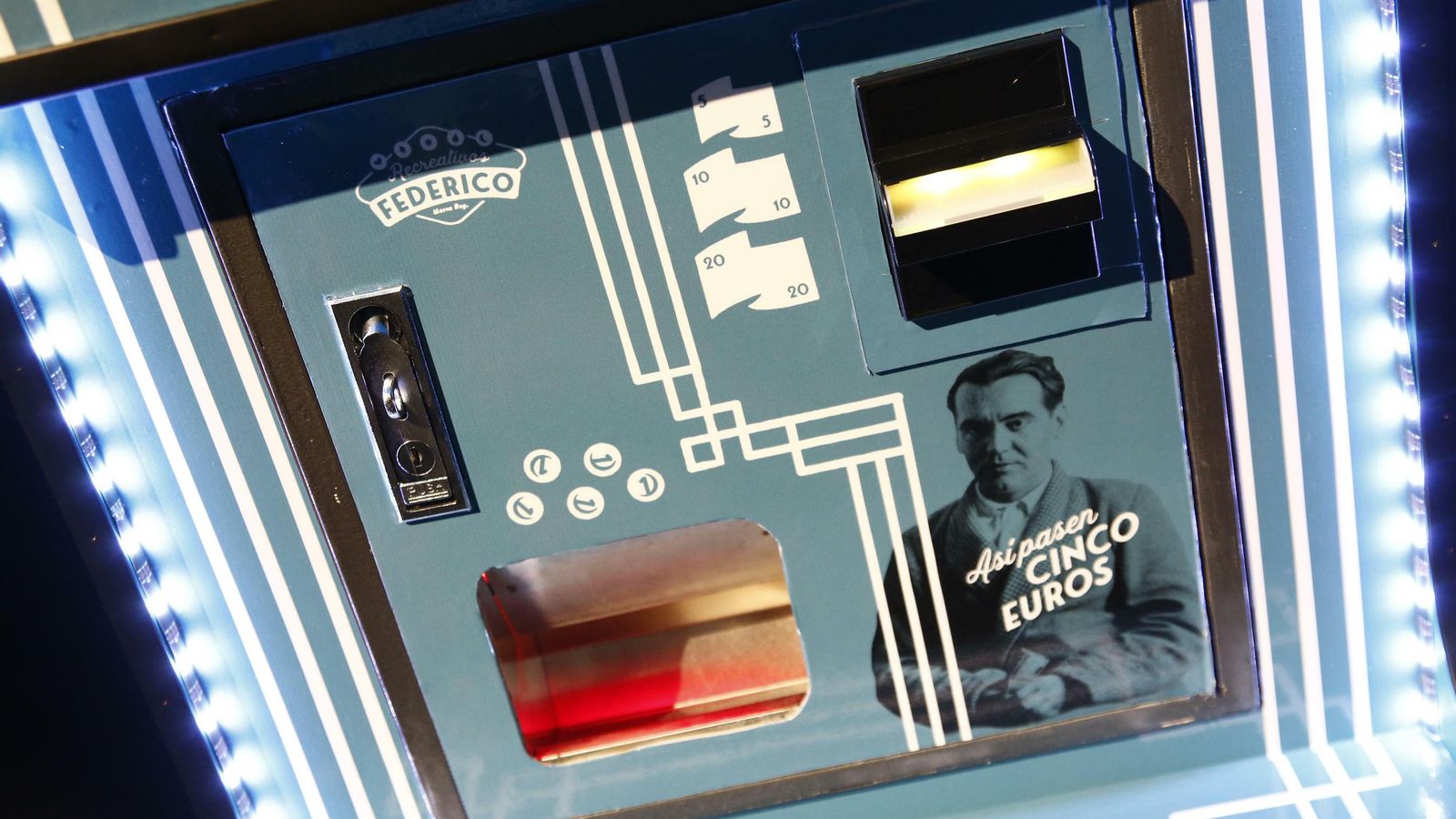 La máquina de cambio 'Así que pasen cinco euros'.