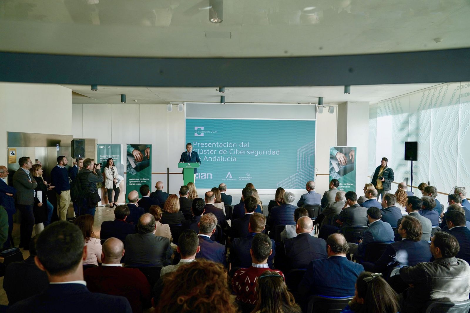 Sanz, durante la presentación.