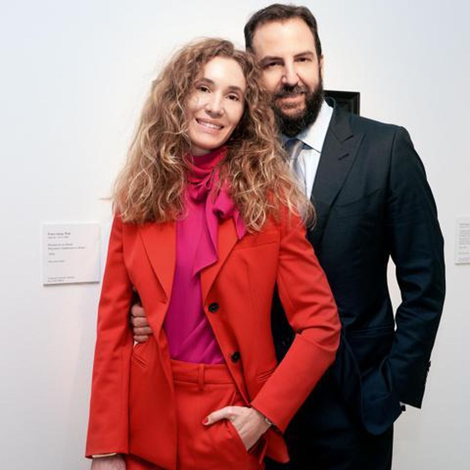 Borja con su mujer, Blanca Cuesta, en su última aparición para la firma del convenio con el Ministerio de Cultura.