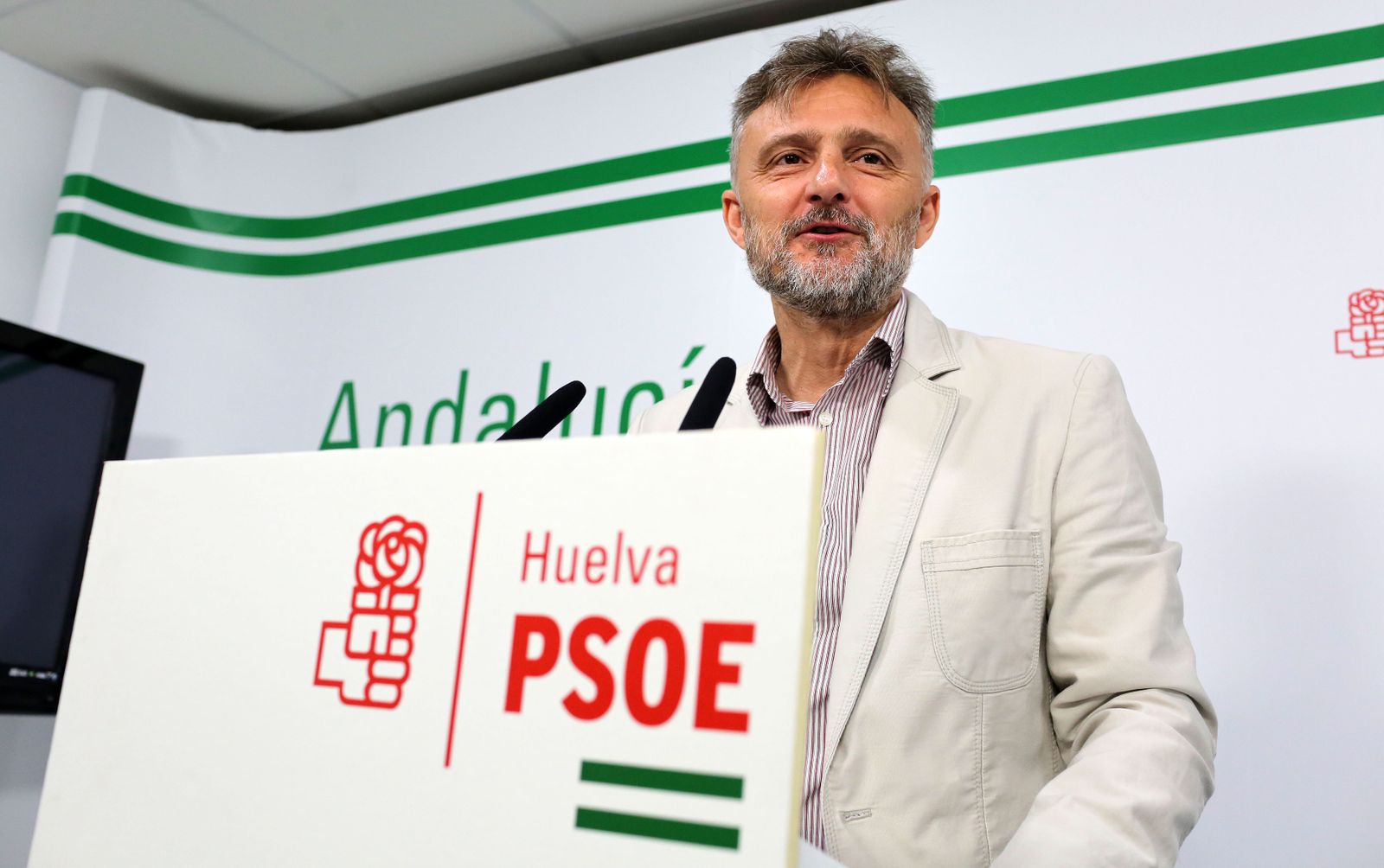 José Fiscal, durante la rueda de prensa que ofreció ayer en Huelva.