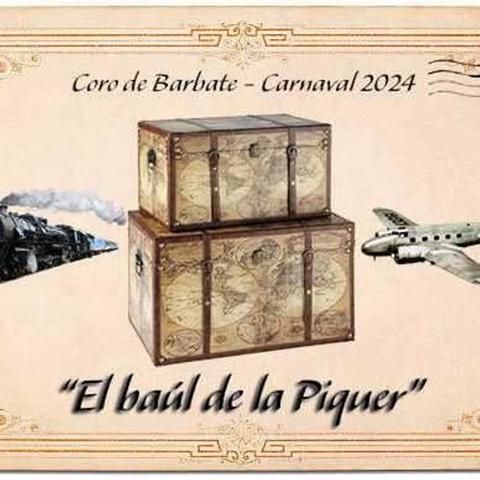 El cartel del coro 'El baúl de la Piquer'.