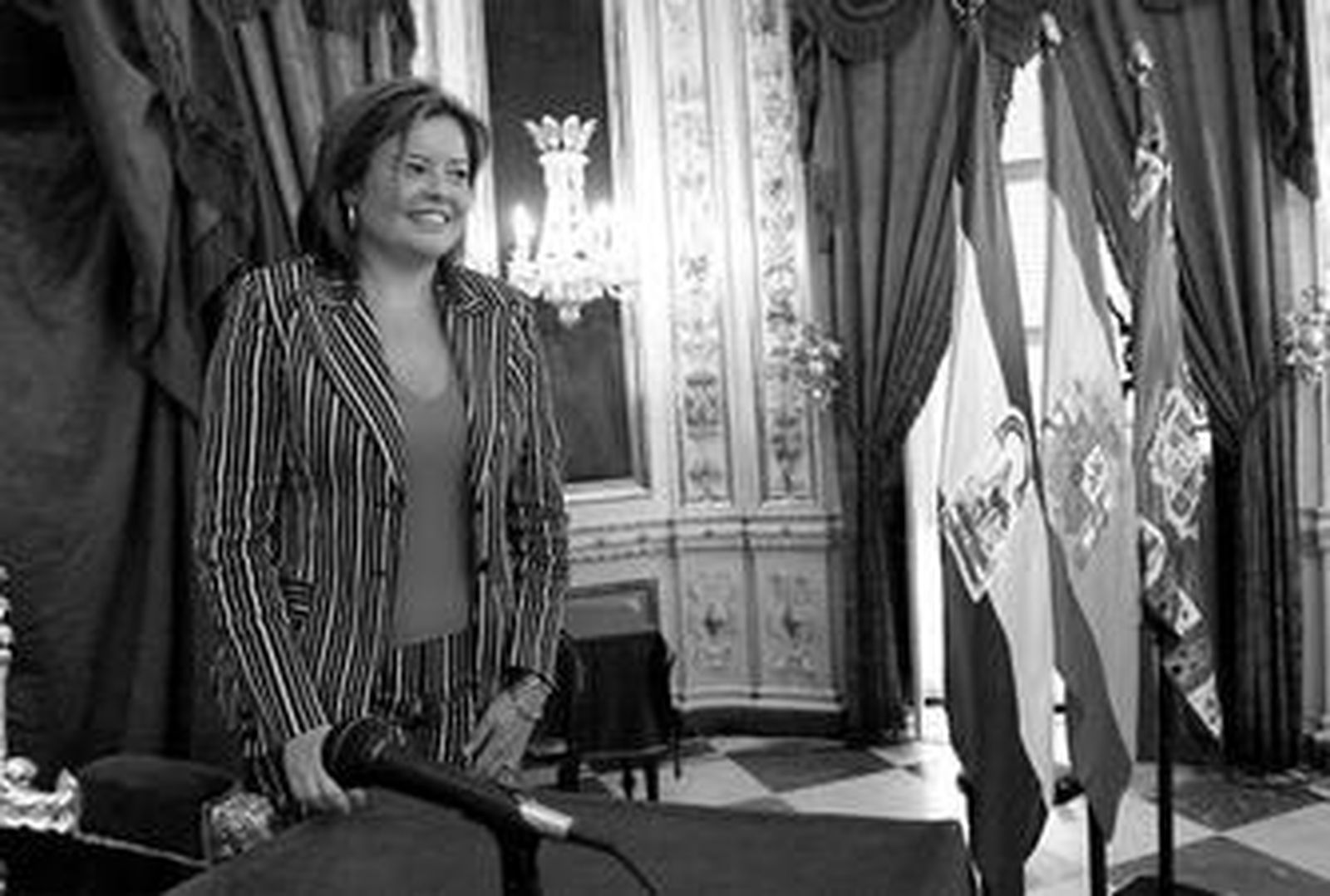 Silvia López, en un acto celebrado en 2004 en la Diputación de Cádiz.