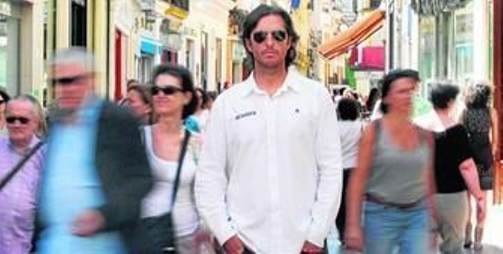 Javier Villanueva, el pasado miércoles en la calle Sierpes.