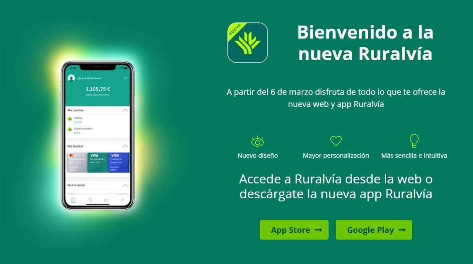 Caja Rural Granada estrena su nueva Banca Digital Ruralvía, más intuitiva, fácil y personalizada