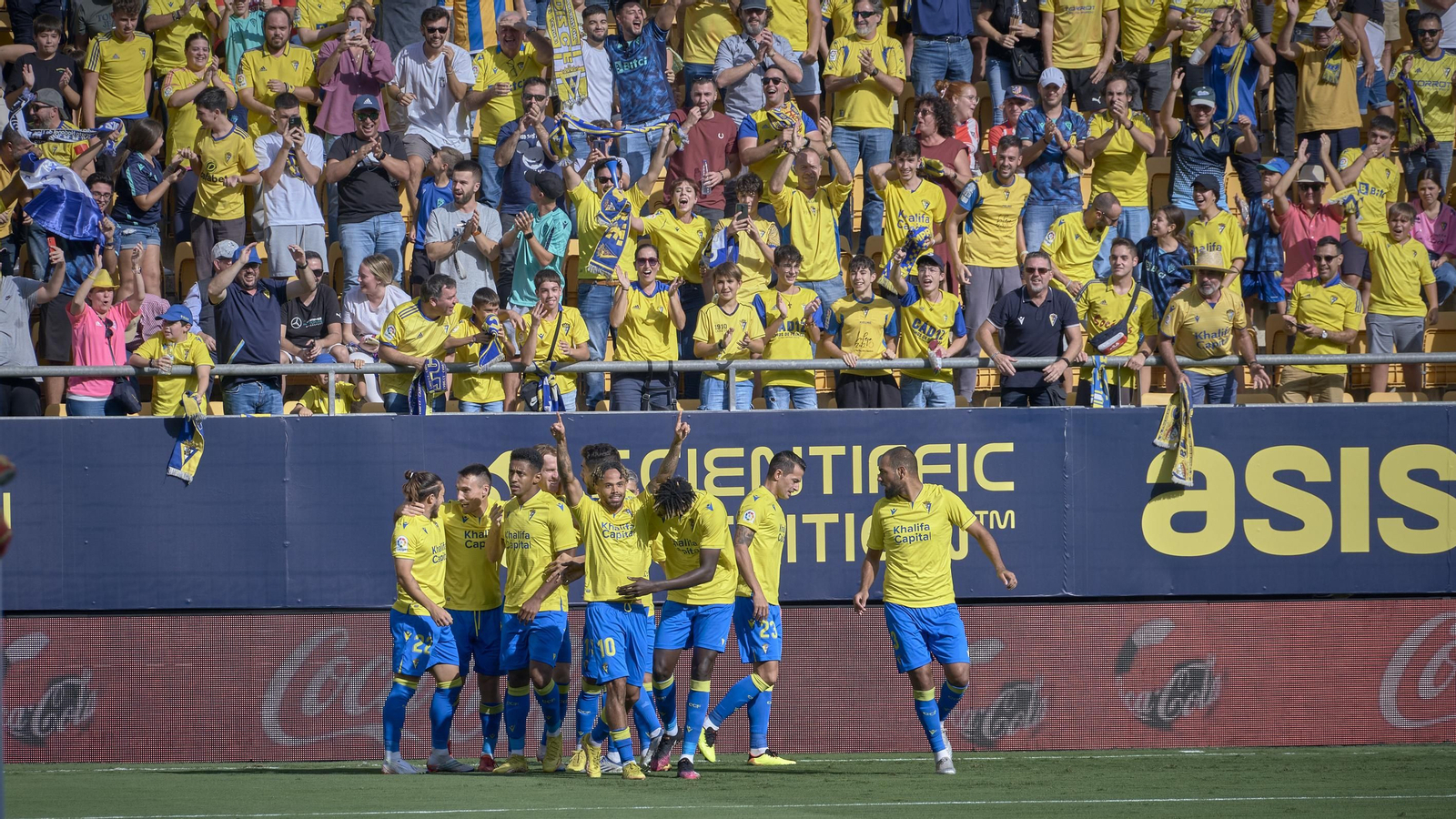 Partido de la victoria del Cádiz CF sobre el Atlético de Madrid
