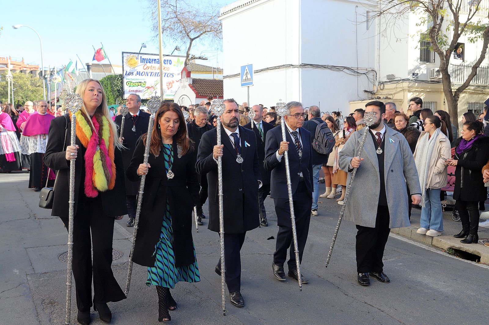 Imágenes del ambiente en la procesión de San Sebastián
