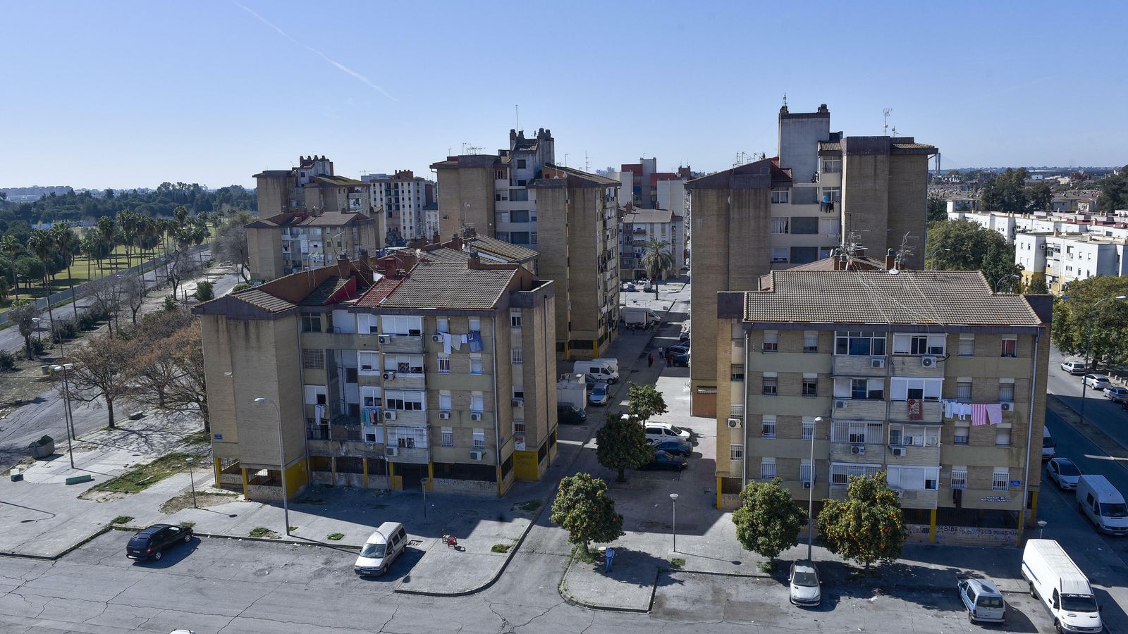 Vista de la barriada Martínez Montañés, la zona conocida como Las Vegas.