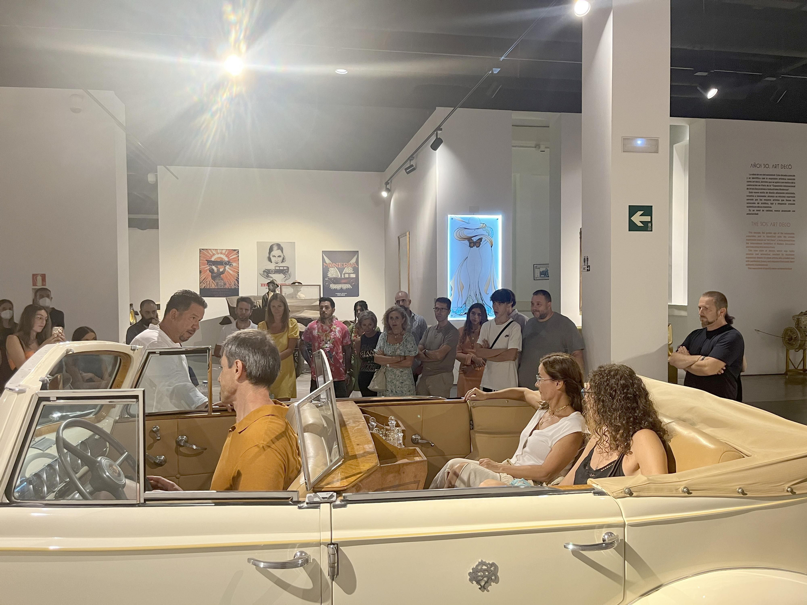 Interior del Museo Automovilístico y de la Moda de Málaga.