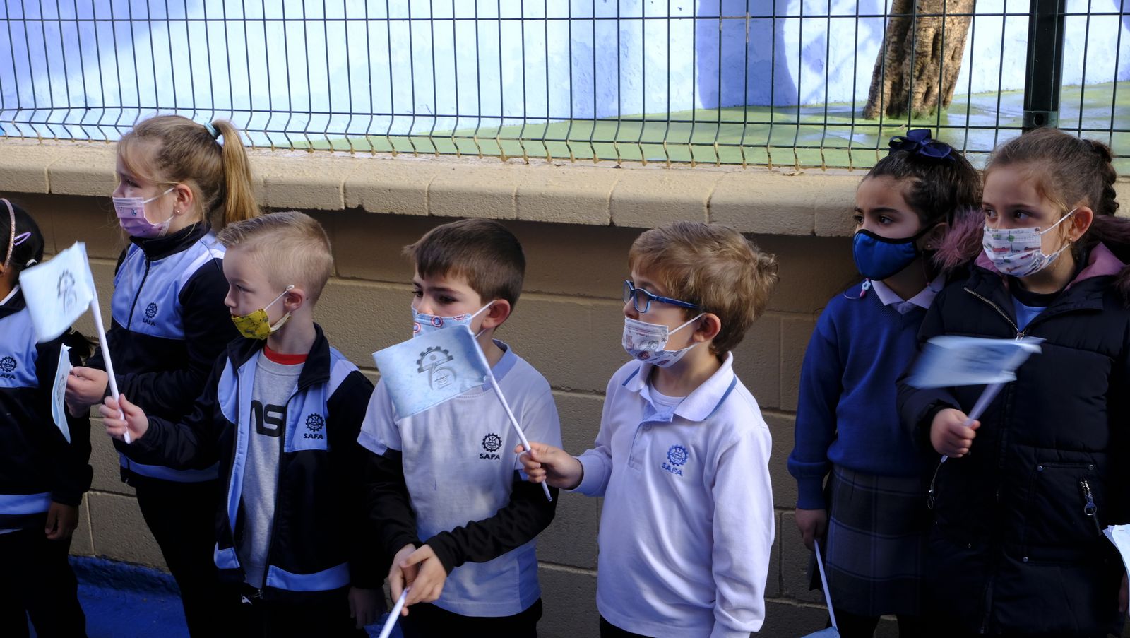 Imágenes de la visita del Alcalde de Almería al Colegio La Safa, por su 75 aniversario.